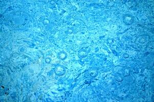 blue abstract background with water droplets photo