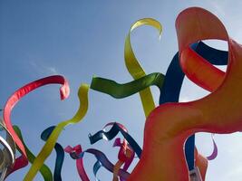 detalles de el mascaras de el carnaval de viareggio foto