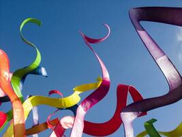 detalles de el mascaras de el carnaval de viareggio foto