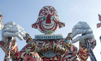 detalles de el mascaras de el carnaval de viareggio foto