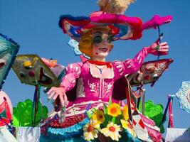 details of the masks of the carnival of Viareggio photo