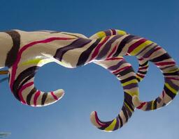 details of the masks of the carnival of Viareggio photo