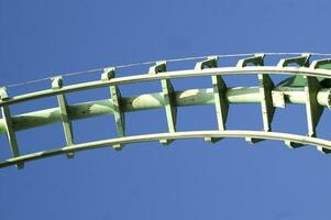 amusement park roller coaster photo