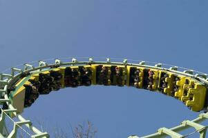 amusement park roller coaster photo