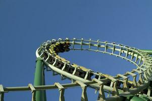 amusement park roller coaster photo