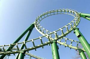 amusement park roller coaster photo