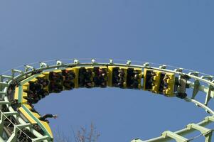 amusement park roller coaster photo