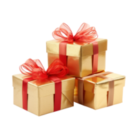 Christmas Gift boxes isolated. png