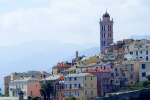 fotográfico ver de el ciudad de bastia Francia foto