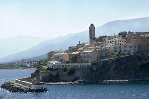 photographic view of the city of Bastia france photo