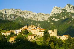 The suggestive view of monte forato italy photo