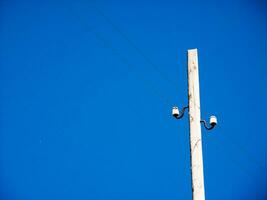 un teléfono polo con dos luces en eso foto