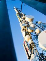 a tower with many different types of antennas photo