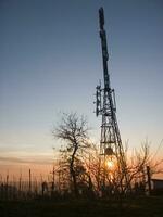 a tower with many different types of antennas photo