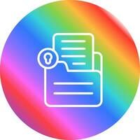 documento bloquear vector icono