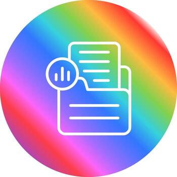 documento analítica vector icono