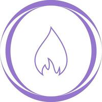 icono de vector de llama
