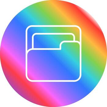icono de vector de carpeta