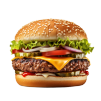 gustoso Manzo hamburger isolato png