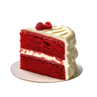 Red velvet cake isolated png