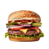 Tasty beef burger isolated png