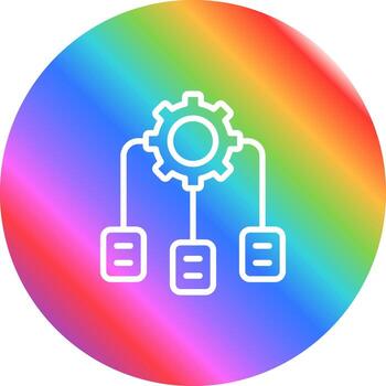 definido por software red en vector icono