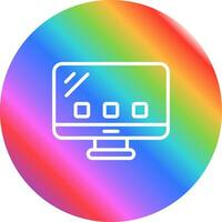 Desktop Computer Vector Icon