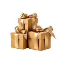 Christmas Gift boxes isolated. png