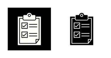 icono de vector de lista de tareas