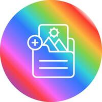 Document Insert Image Vector Icon