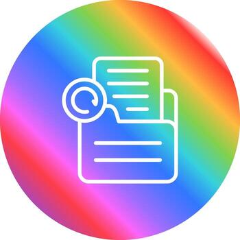 documento rehacer vector icono