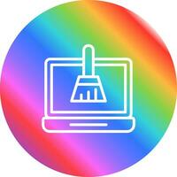 Disk Cleanup Vector Icon