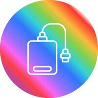 icono de vector de disco duro externo