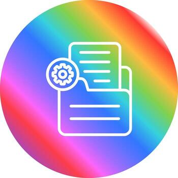 documento ajustes vector icono