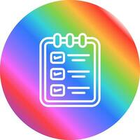 Memo pad with checklist Vector Icon