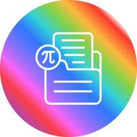 Document Insert Formula Vector Icon