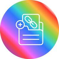 Document Insert Link Vector Icon