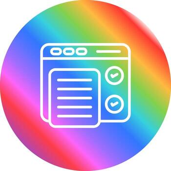 concepto pruebas vector icono