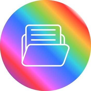 Document with folder Vector Icon