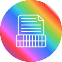 Document Insert Table Vector Icon