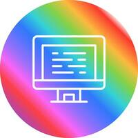 Desktop Computer Vector Icon