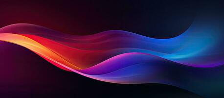 A background with a dark, grainy color gradient wave, featuring purple, red, yellow, blue, and photo