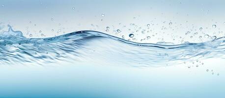 clear and transparent surface of water with a texture, along with ripples, splashes, and bubbles. photo