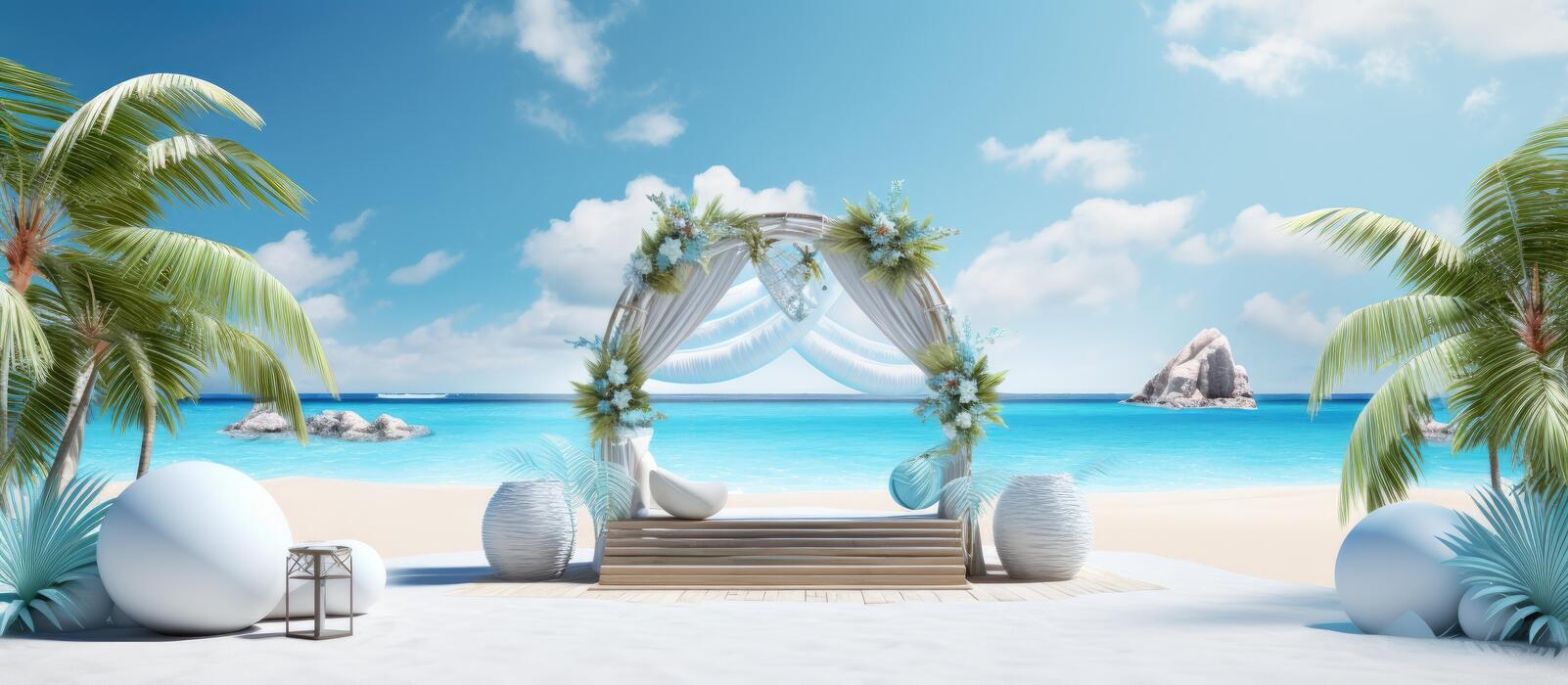 Beach Wedding Background Stock Photos, Images and Backgrounds for Free