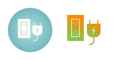 Plug and Socket Vector Icon