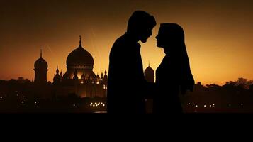 Photo of a Muslim couple during Ramadan