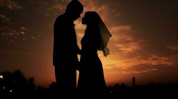 Photo of a Muslim couple during Ramadan