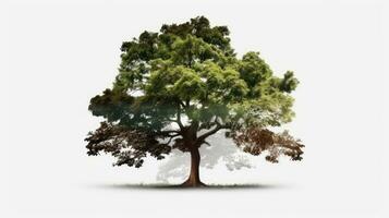 Transparent background picture of a tree with clipping path and alpha channel photo