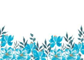 wijnoogst hand- geschilderd blauw roos achtergrond png