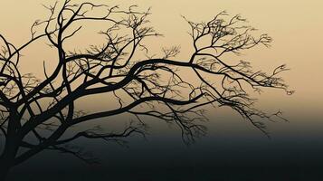 tree branch silhouette as background photo